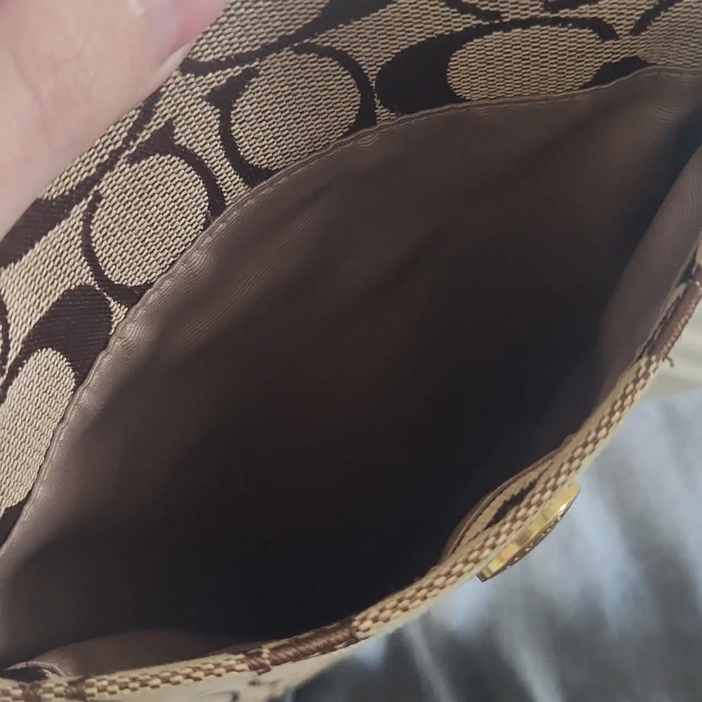 Coach Signature Monogram Crossbody Bag - Picture 10 of 10